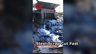 자세히 살펴보기: 길이 180mm 스크랩 깎는 기계 1 세트 철강 스크랩 슈레더 기계