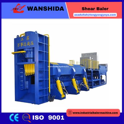 Metal Baler Shear For Scrap Yard With 4000 KN Cutting Force And Automatic PLC Operation System