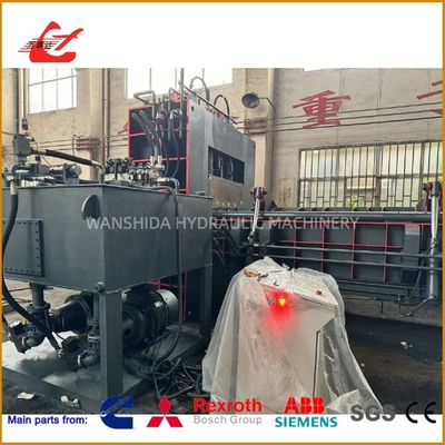 Heavy Scrap Recycling Horizontal Container Scrap Shear with 12500kN Cutting Force & PLC Control