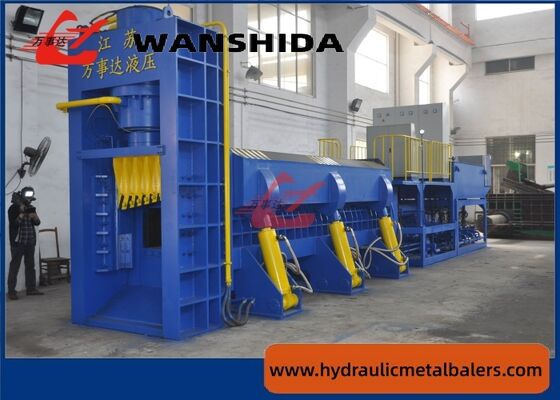 240 Ton Mobile Baler Shear with Grapple for Scrap Metal Recycling and On-Site Compression