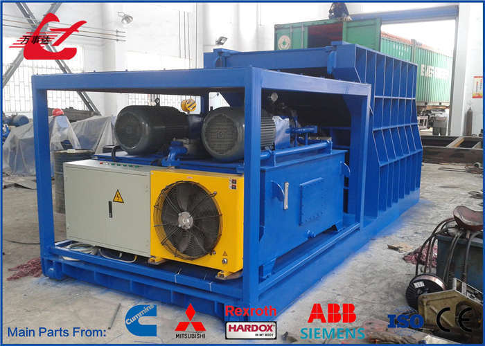 Horizontal Container Scrap Shear 4000kN Cutting Force 1400mm Blade For Steel Plate And Container Scrap